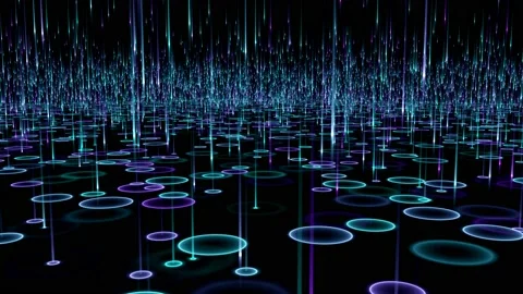 Dazzle cool light line dynamic background Stock Footage 208093646