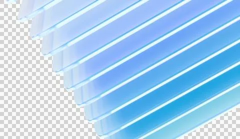 Dazzling 3d render of abstract iridescent glass background made with 3d sof.. Stock Illustration