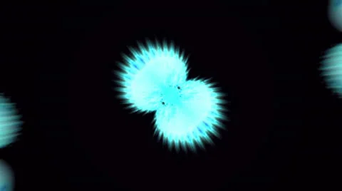 Dazzling blue buddhism rays light,ripple taichi pulsing. Stock Footage 24449044