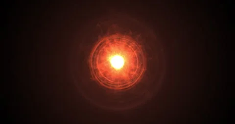 The dazzling core of the abstract star pulsates continuously, throwing powerful Stock Footage 333866402