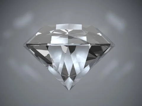 Dazzling diamond on black background Stock-Illustration