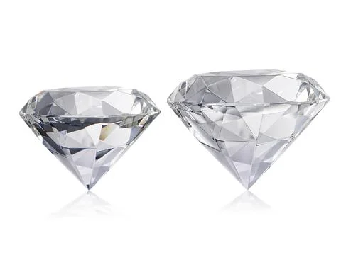 Dazzling diamond on white background Stock-Fotos