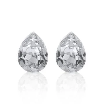 Dazzling diamonds on a white background Stock Photos