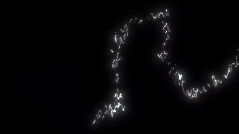 Dazzling Electric Lightning Energy Burst Thunder Animation On Black Screen, 4k Stock Footage 341828342