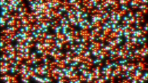 Dazzling mosaic a vibrant pattern formed by multicolored dots Stock Footage 258949806