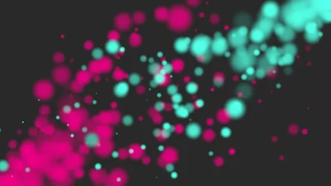 Dazzling, multi-color dots on a black background create a vibrant and lively Stock-Footage 274170954