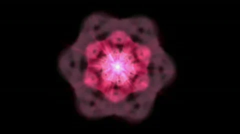 Dazzling purple flower pattern fireworks snow petal makeup music kaleidoscope. Stock Footage 829811