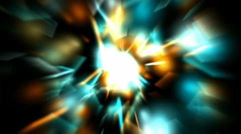 Dazzling rays laser light and particles in universe,power energy field in galax Stock Footage 7763196
