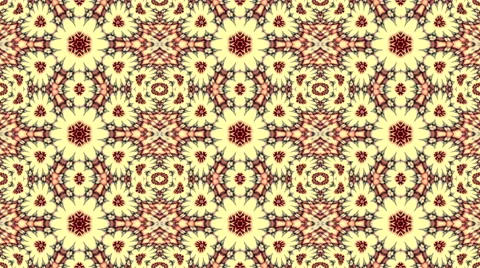 Dazzling spring floral kaleidoscopic pattern with blinking effect 스톡 동영상 62548554