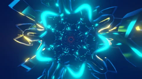 A dazzling VJ loop featuring rhythmic neon disco strobes. Stock Footage 250324433
