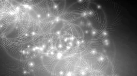 Dazzling white circle &amp; particles. Stock Footage 24453207