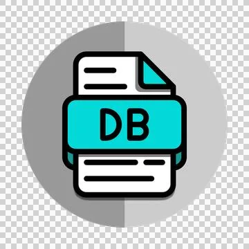 Db file type icons. document files format symbol icon.  스톡 일러스트