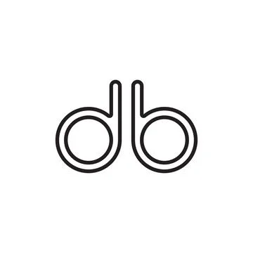 Db initial letter vector logo icon Stock Illustration