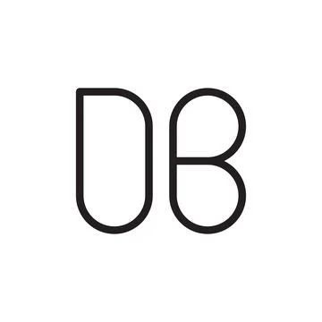 Db initial letter vector logo icon Stock Illustration