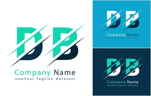 DB Letter Logo Vector Design Concept Elements Stock Illustration