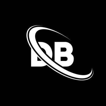DB logo. D B design. White DB letter. DB/D B letter logo design. Initial le.. Stock Photos