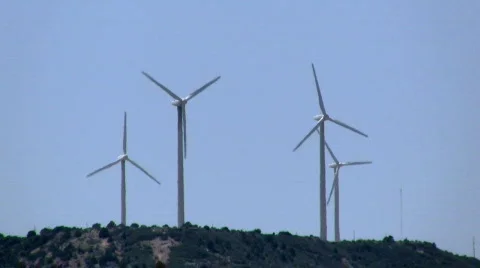 Db wind turbines Stock Footage