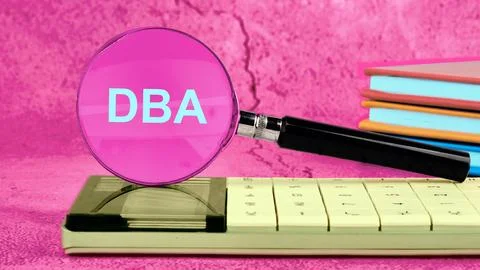 DBA - Database Administrator, acronym business concept written on the wall .. Stock Photos
