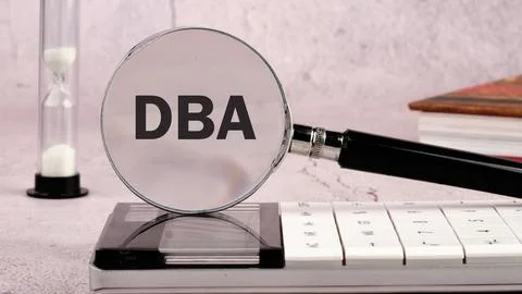 DBA - Database Administrator, acronym business concept written through a ma.. Stock Photos