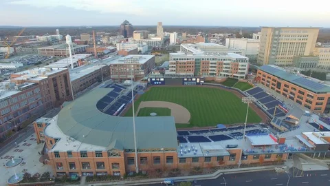 DBAP in Evening, Durham, NC Stockbeeldmateriaal 128397423