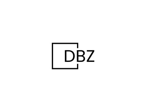DBZ letter initial logo design vector illustration Stock Illustration