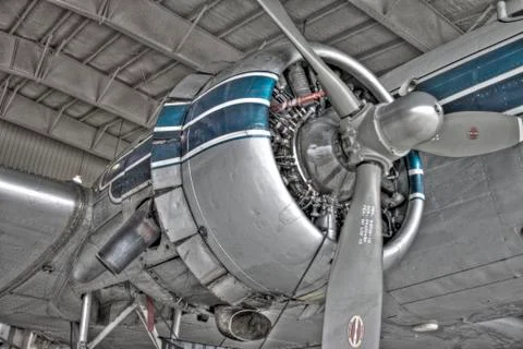 DC 3 Engine HDR Foto stock