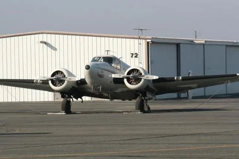 DC-3 front view of aircraft Stock Photos
