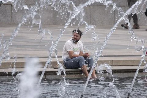 DC air quality is upgraded to Code Orange, Washington, USA - 09 Jun 2023 Stock-Fotos