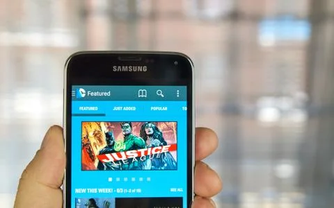 DC Comics app Stock Photos