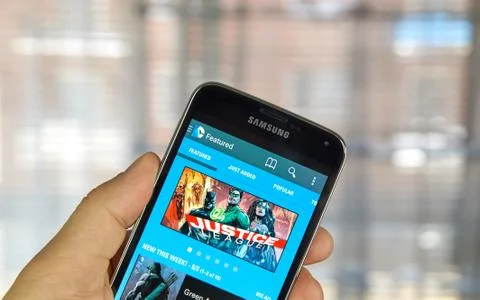 DC Comics app Stockfoto's