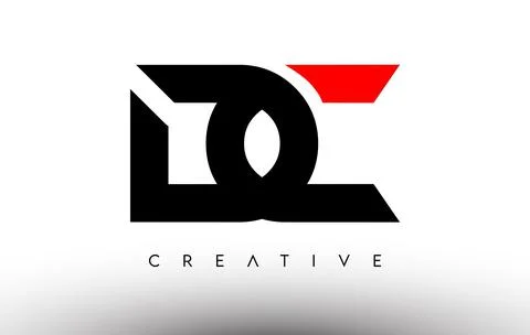 DC Creative Modern Letter Logo Design. DC Icon Letters Logo Vector Stock Illustration