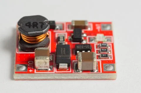 DC-DC Boost Power Supply Module Converter Booster Step Up Circuit Board clo.. Foto stock