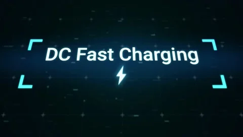 DC fast charger available display banner Stock Footage 229166301