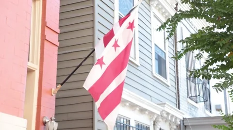 DC Flag 2.mp4 Video stock 43001716