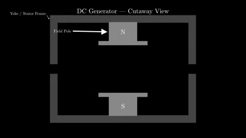 DC Generator Cutaway View Vídeos de archivo 340871444