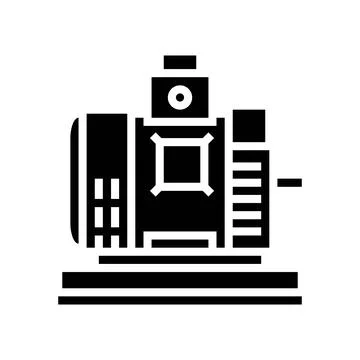 Dc generator electrical engineer glyph icon vector illustration イラスト素材