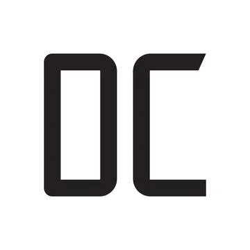 Dc initial letter vector logo icon Stock Illustration