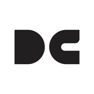 Dc initial letter vector logo Illustrazione stock