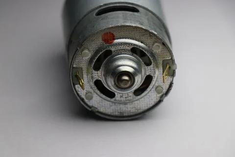 DC Motor backside view also called by name 775 Motor used in drill Stock Photos