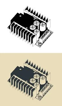 DC power supply illustrations Stock Illustration