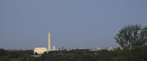 DC Skyline Day to Night Timelapse Anamorphic Stock-Footage 160756404