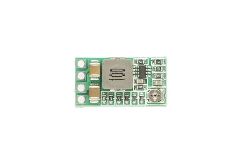 DC step-down transformer module isolated on white background Stock Photos