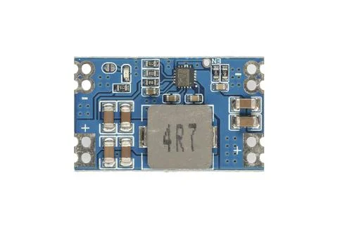 DC step-down transformer module isolated on white background Stock Photos