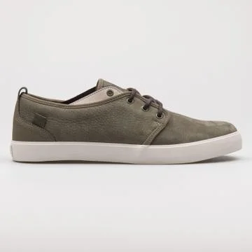 DC Studio 2 Leather olive green sneaker Stock Photos