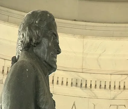 DC - Thomas Jefferson Memorial closeup profile Stock Footage 12033414