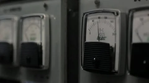 DC volt meter Stock Footage