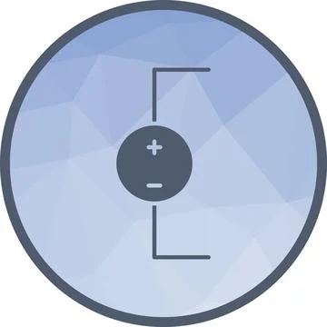 DC Voltage Source icon vector image. Stock Illustration