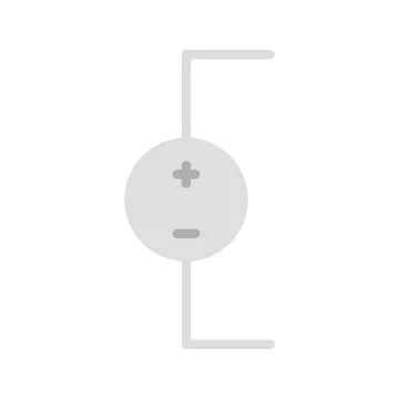 DC Voltage Source icon vector image. Stock Illustration