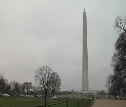 DC Washington Monument - offset right Stock Footage 12033331