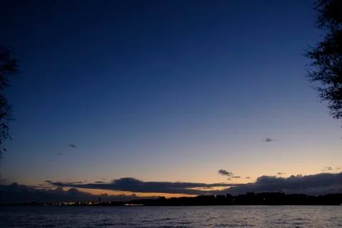 DCA Sunset Stockfoto's